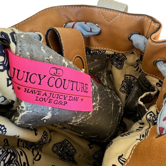 Juicy Couture Terry Cloth S.S Daydreamer Purse Bag Y2K Vintage Sailor striped - Picture 11 of 11